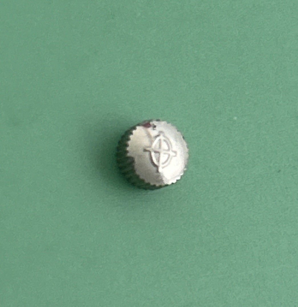 Zodiac Watch Crowns – Silver Toned – 4.47mm dia. – 2.76 mm thick – Exc. Cond.