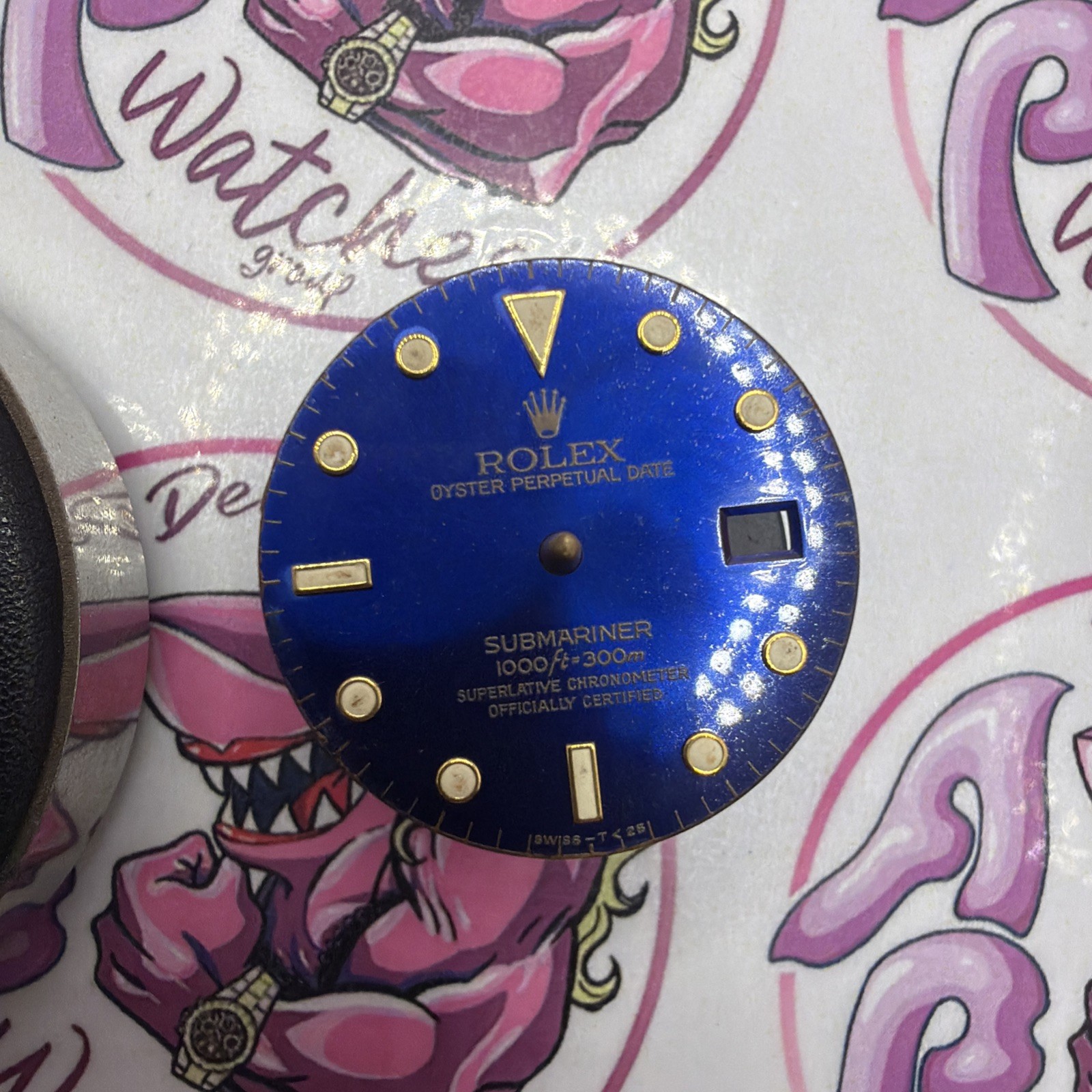 ROLEX SUBMARINER DIAL + Bezel + Disc Purple 16613 16618 ZUBMARINER Vintage Gen