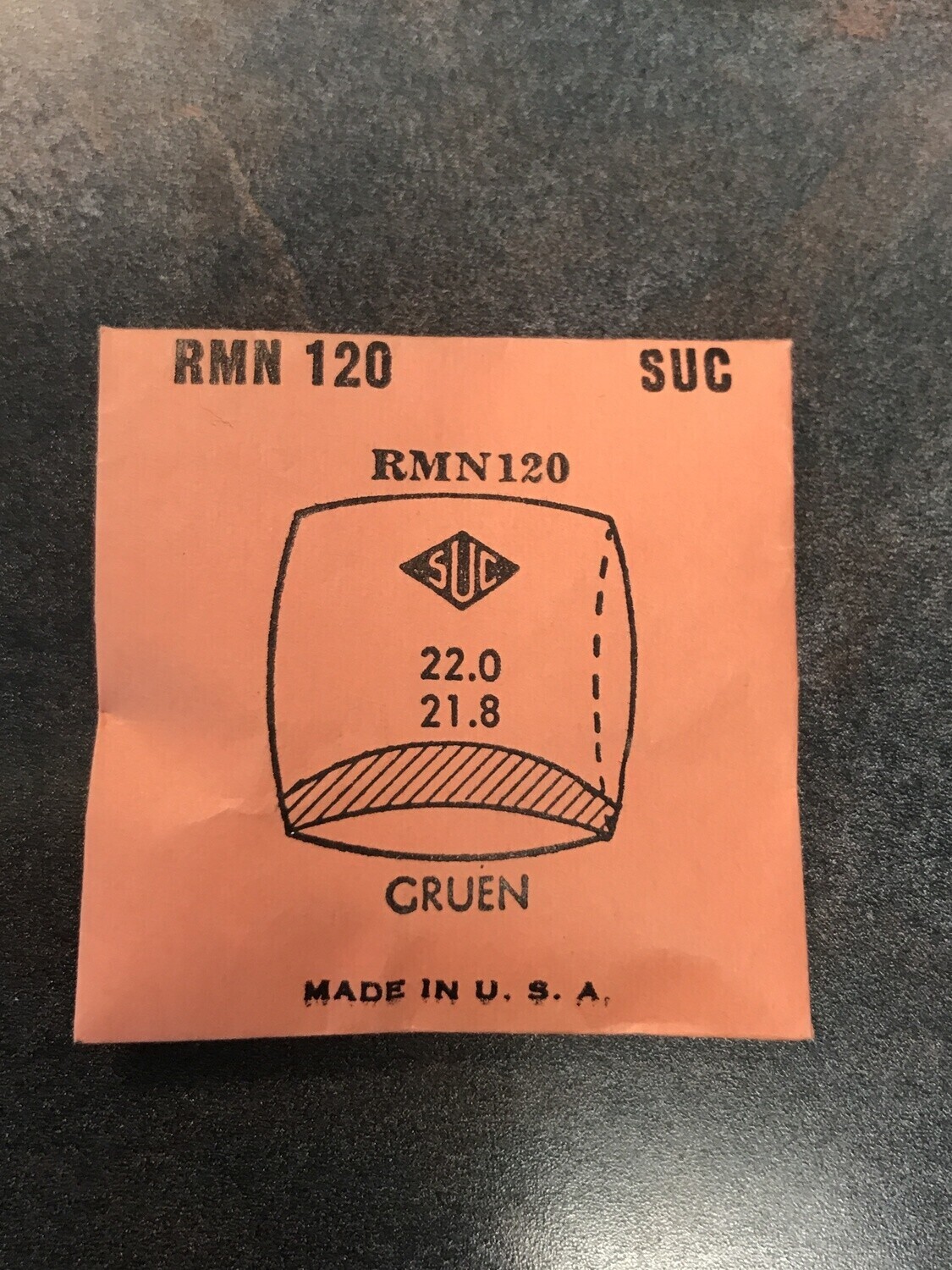 SUC Rocket Crystal RMN 120 for GRUEN – 22.0 x 21.8mm – New