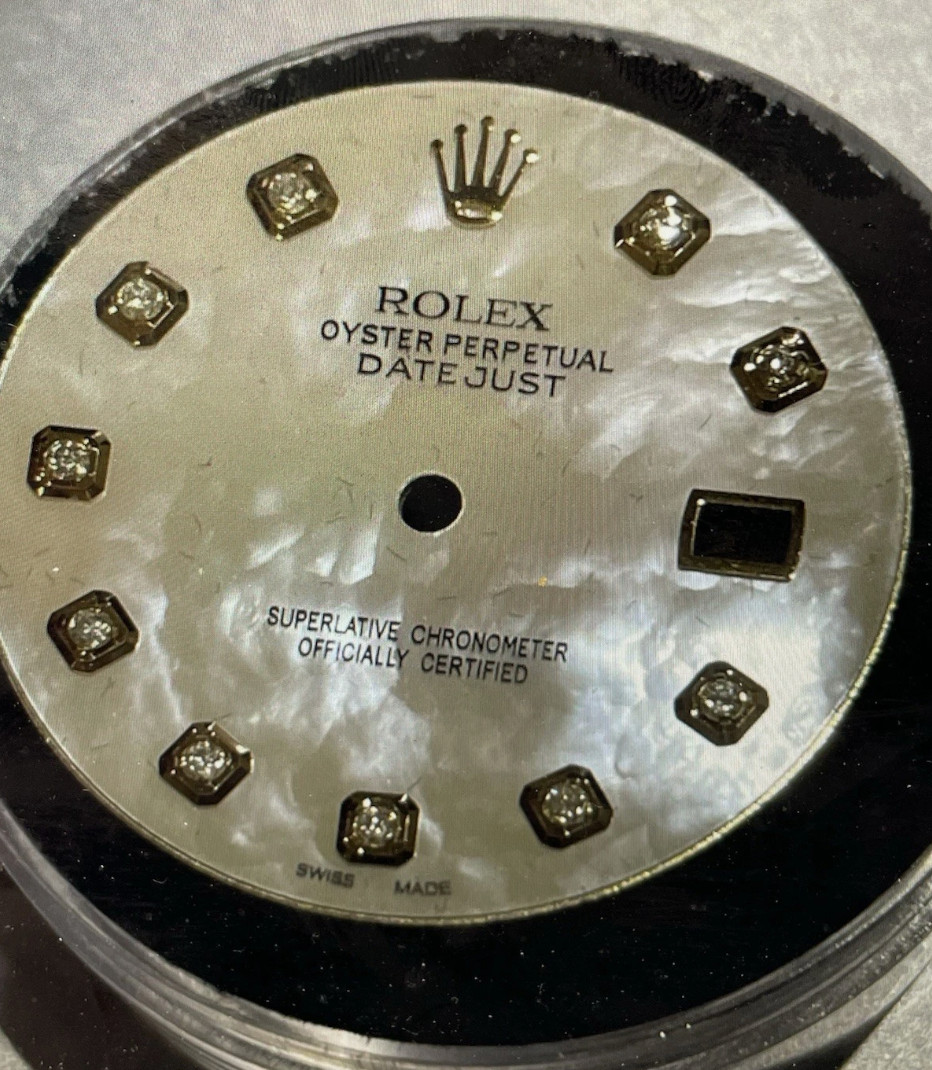 Rolex Mens Datejust Custom MOP TT Diamond Dial For Models QS 16013 16233 116233