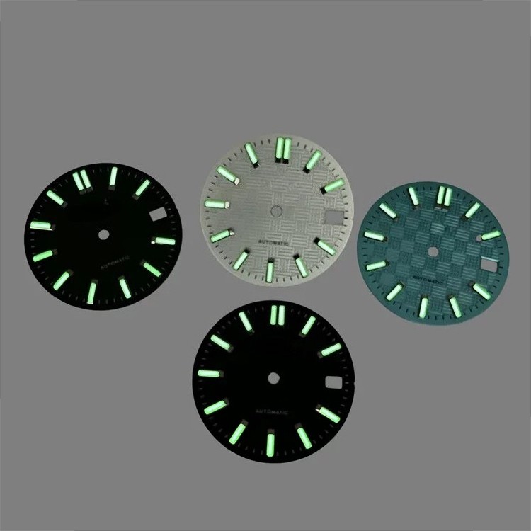 28.5mm Grid Dial No Logo 3H Date Fit Automatic Movement Mod