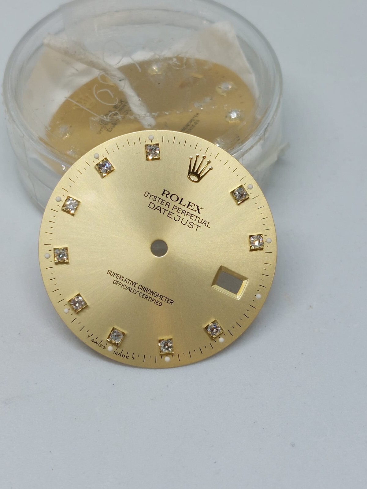 Rolex 1980s to 1990s Original Champagne Diamonds Datejust Dial REF: 16233