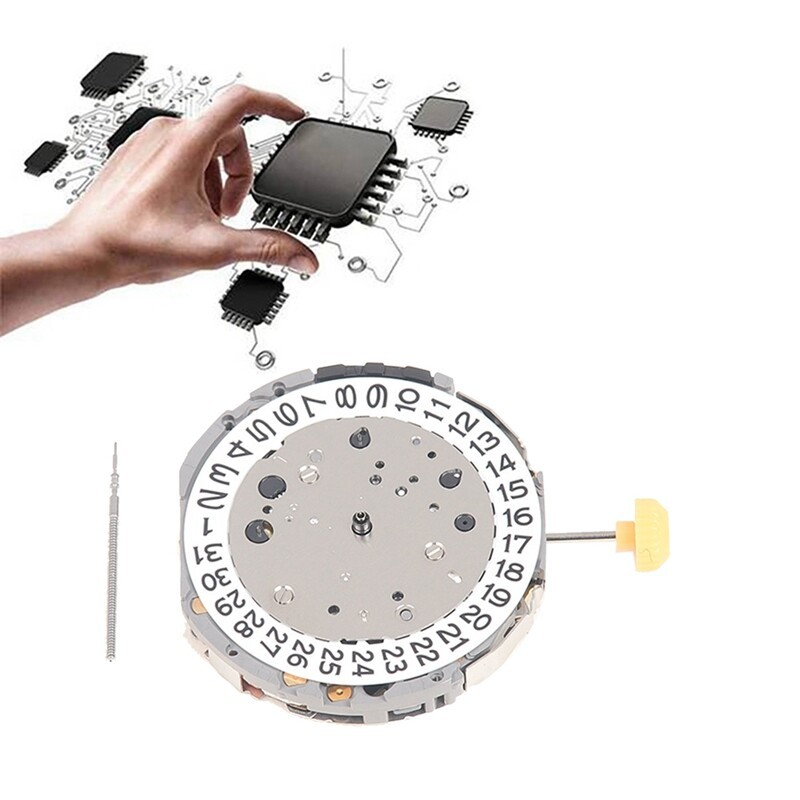 Quartz Crystal Watch Movement Replacement For Miyota JS15 3 Hands Repairing Part