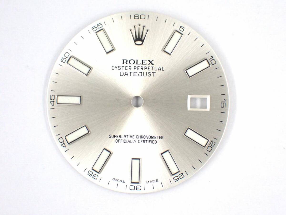 ROLEX Genuine Dial Datejust II 116334 Men’s Wrist Watch Parts Silver 41mm #1