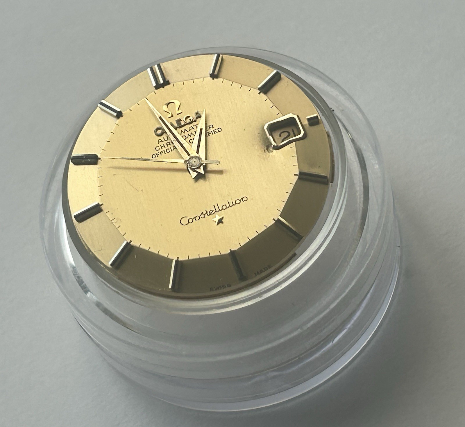Omega 564 Movement 18K 750 Gold Constellation Pie Pan Dial