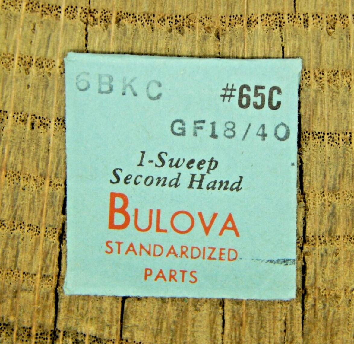 Genuine Bulova 6BKC GF18/40 Sweep Second Hand Watch Part 65C NEW OLD STOCK