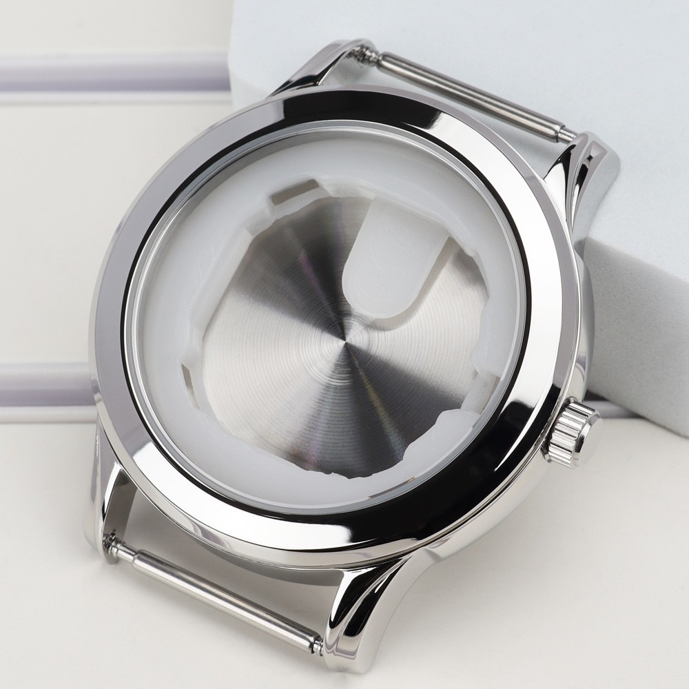 40.5mm Brushed Watch Case For Miyota GM00 Movement Polished 316L Stainless 10ATM