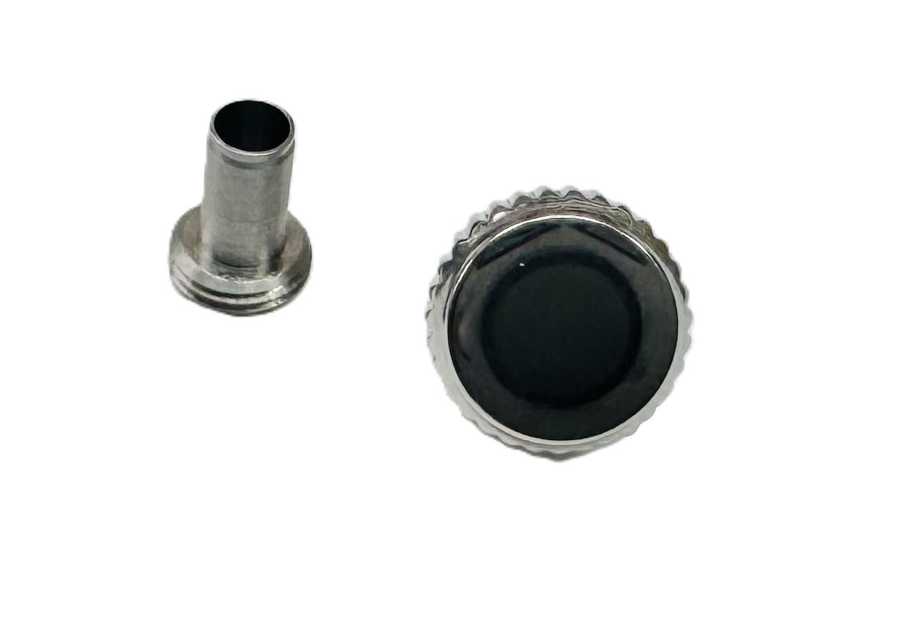6.8×7 mm Stainless Steel Crown with Tube for INVICTA Watches, 4 Popular Colors