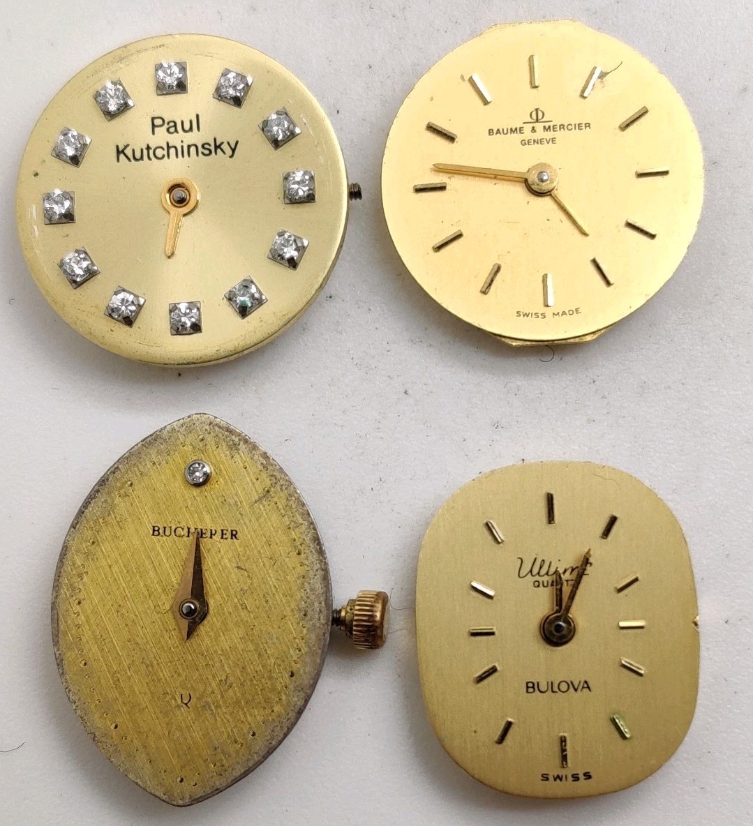 Baume Mercier Bucherer Bulova ETA 976.001 Swiss quartz movements For Repair