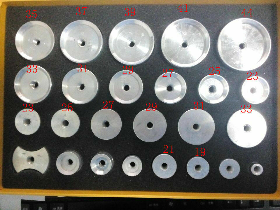 25pcs aluminum alloy Moulds for Watch Back Case Press tool Crystal presser U dd