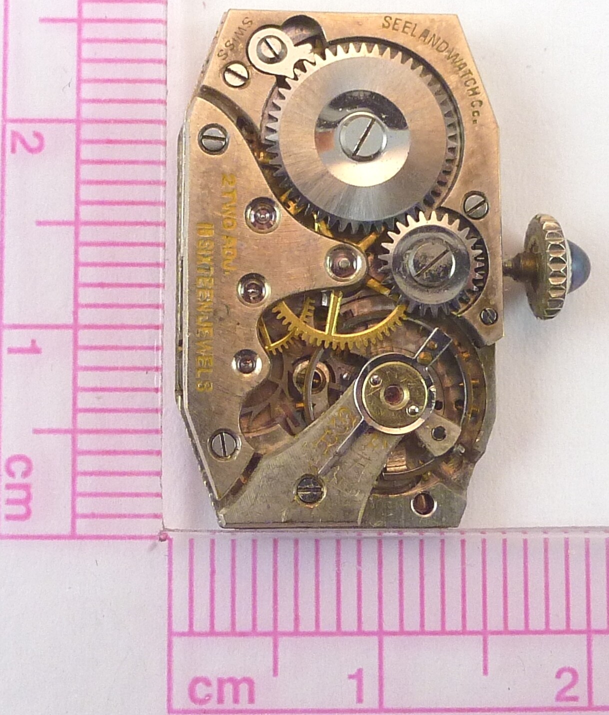 Vintage Seeland Watch Co LDS Mechanical Wristwatch Movement Parts Rep G2U