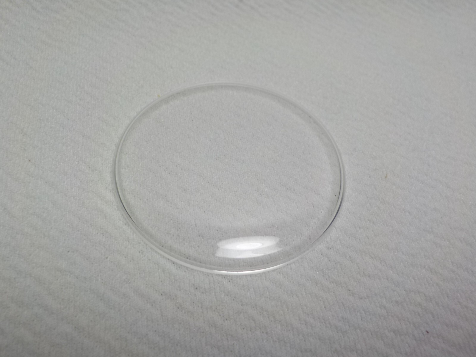 STELLA ROUND WATCH CRYSTAL LOW DOME WEDGE LEDGE REPLACEMENT 371 38 1/2 LD #214