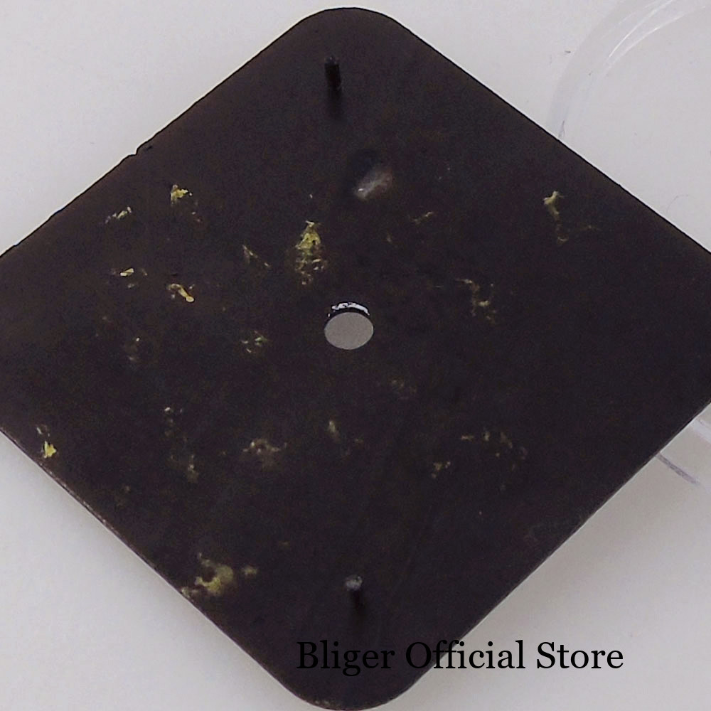 Square 27mm Sterile Watch Dial White Blue Black fit NH35 NH38 NH36 Roman Numeral