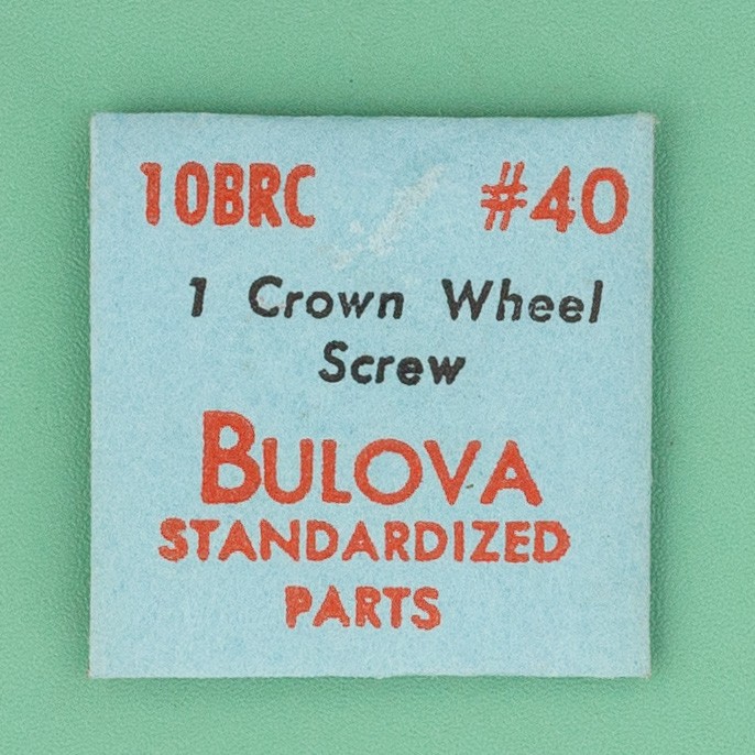 Gen Bulova Part 40 Crown Wheel Screw 8BBA 9AR 9AS 9ASC 10BRC 10CMC NOS 0152
