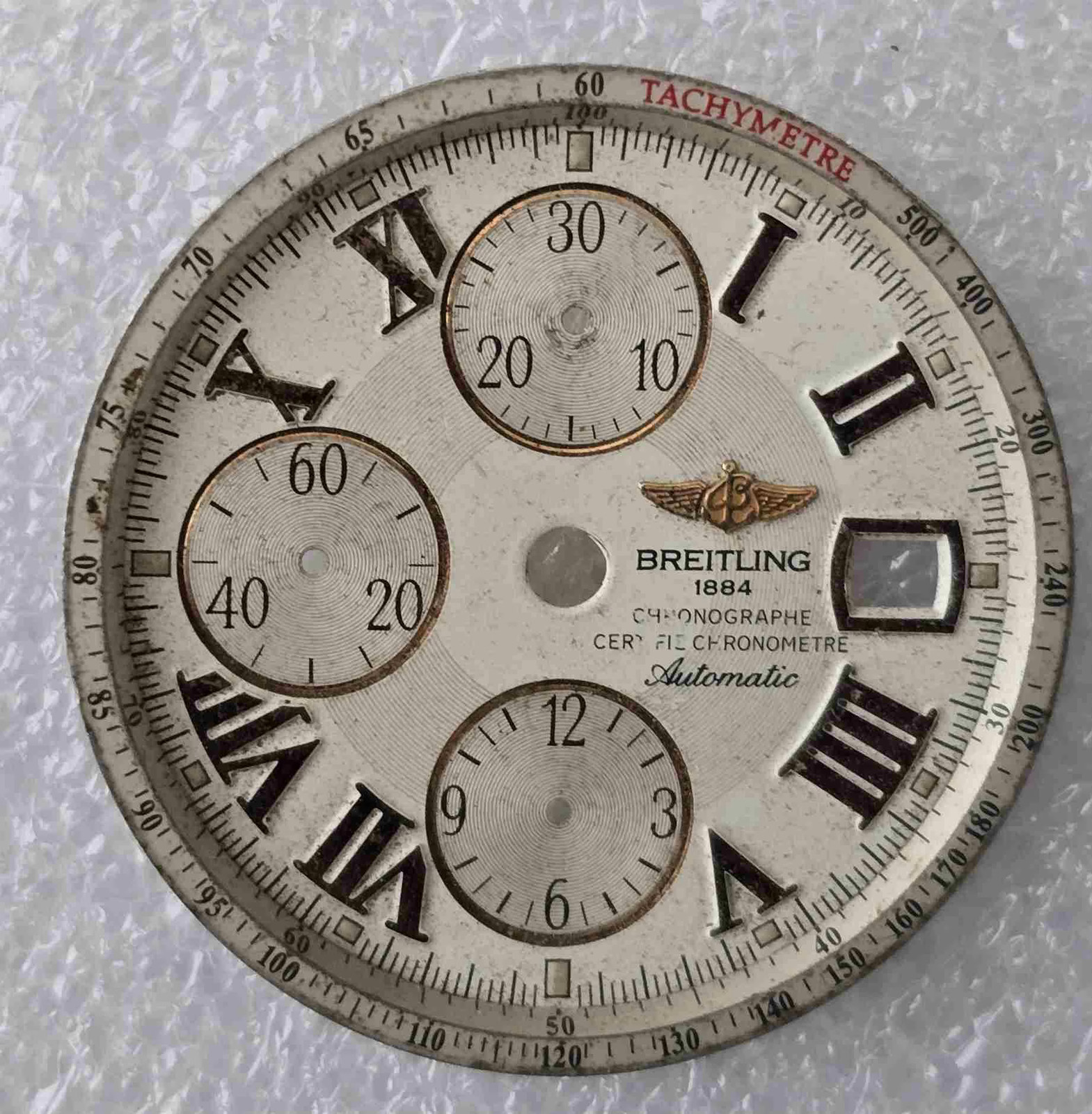 Vintage BREITLING Evolution A13356 Chronograph Dial A619. For Parts