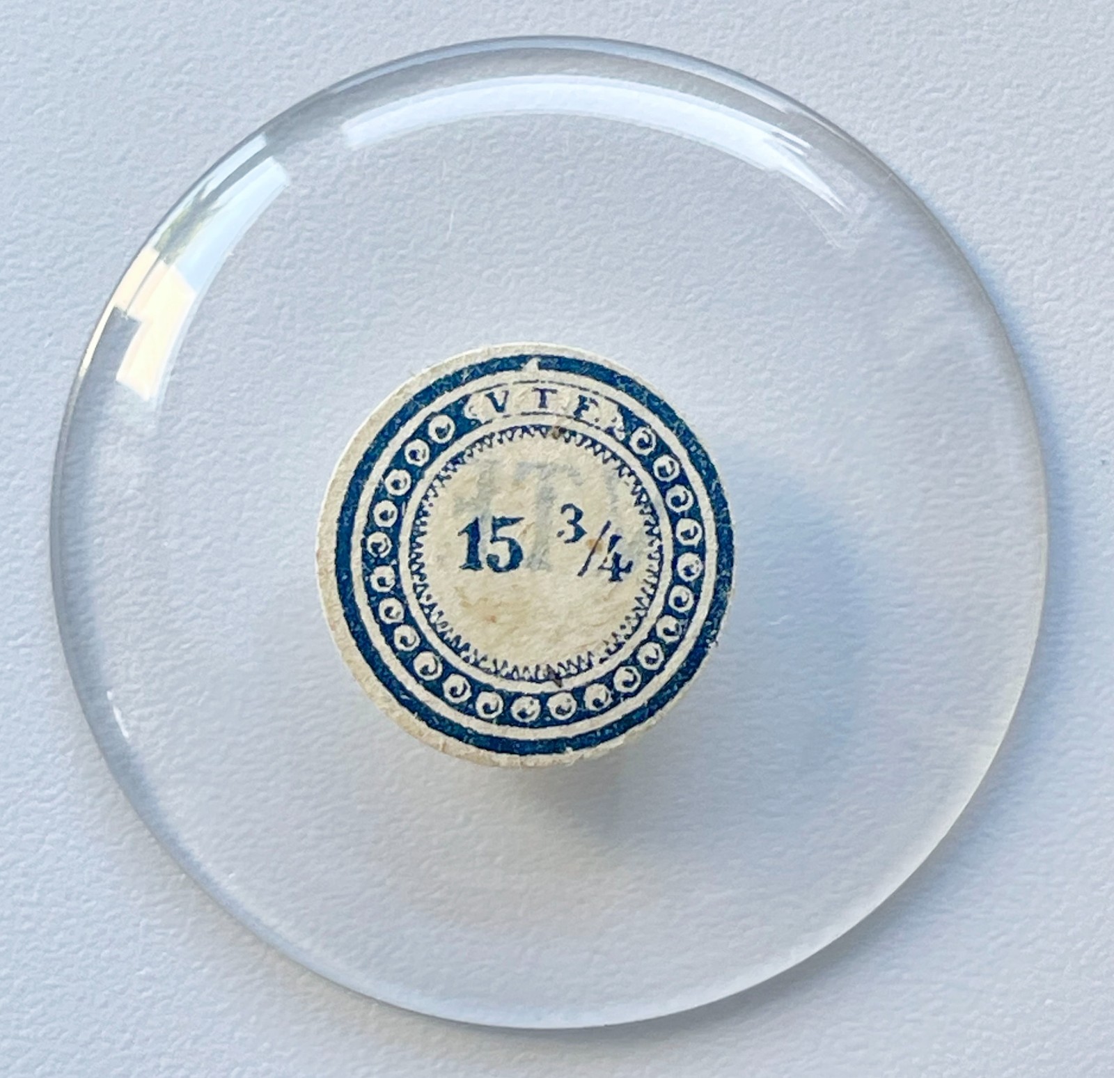 VTF Round Domed Acrylic Watch Crystal 15 3/4 Size 39.9mm Vintage Parts NOS