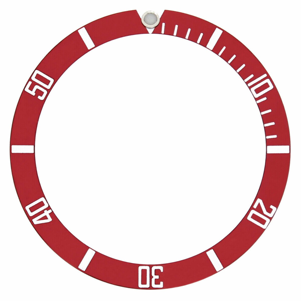 Submariner Bezel Insert For Rolex 16610, 16800 16610V 16610LV Sapphire Model Red