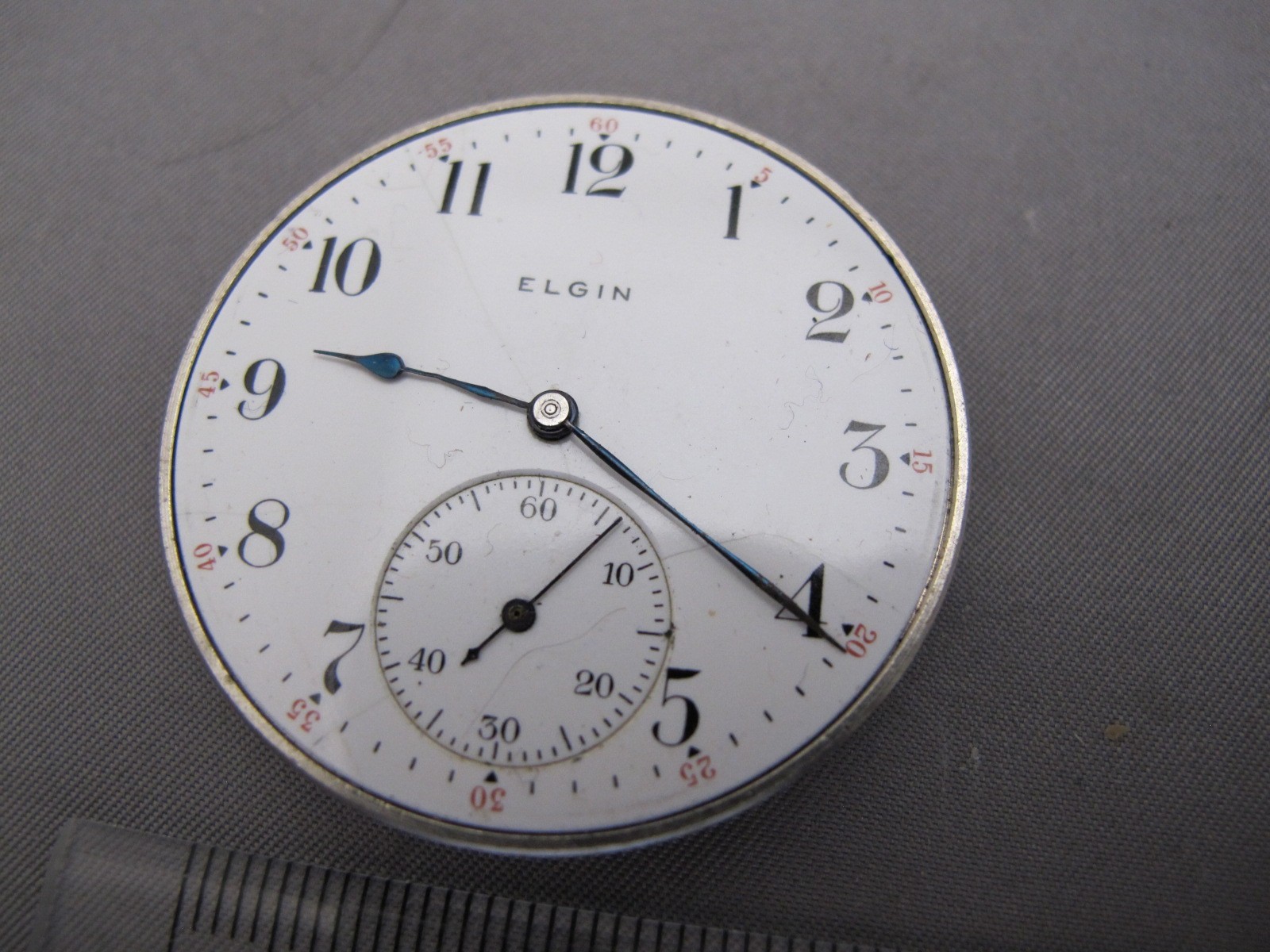 ELGIN Grade 315 Model 3 12S 15J Pocket Watch Movement-3/4 Plate-1905 #11543656