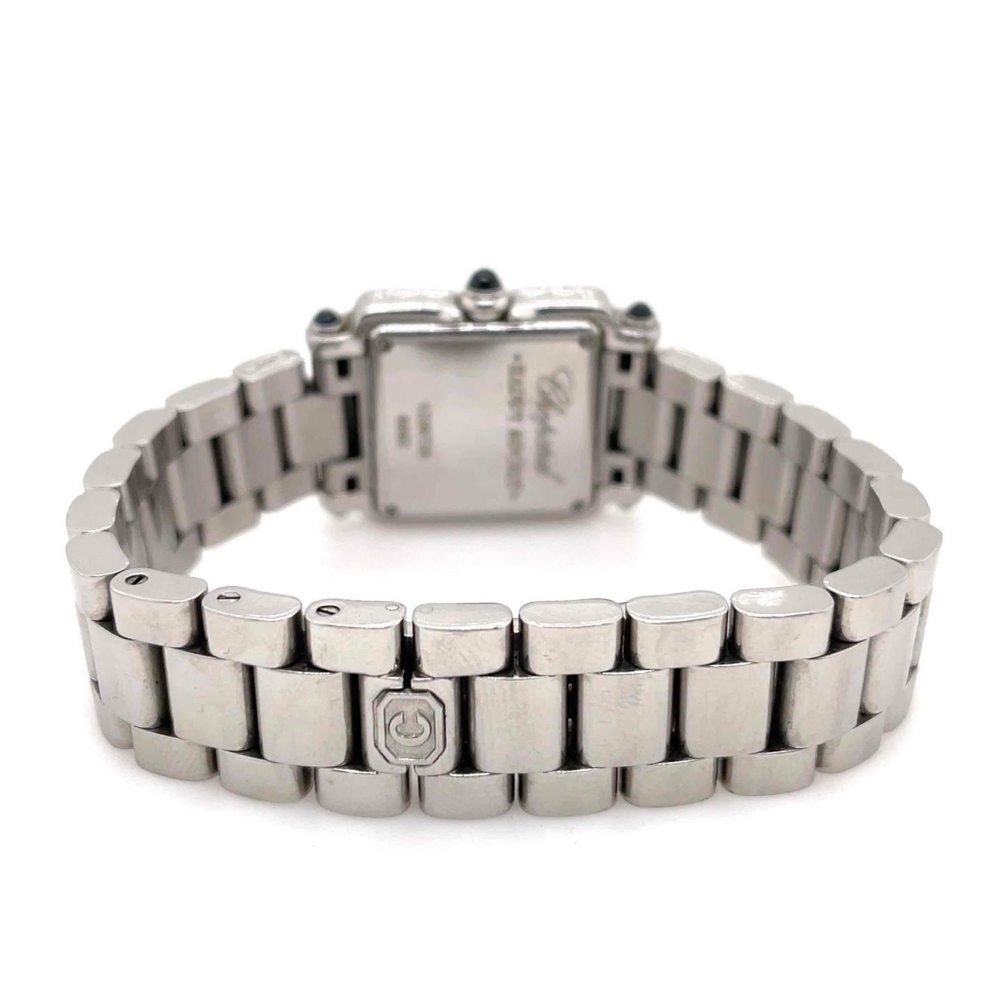 Chopard Happy Sport Quartz 26mm StainlessSteel Diamond Bezel Ladies 27/889523/11