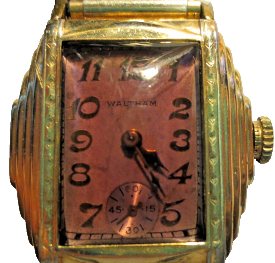 GENTS WALTHAM 1864 RUBY 17 JEWELS MOVEMENT #115203. GOLD FILLED CASE #116040.