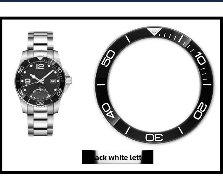 For Longines HydroConquest L3.781 High-end Ceramic Bezel 41 43 Watch Accessories