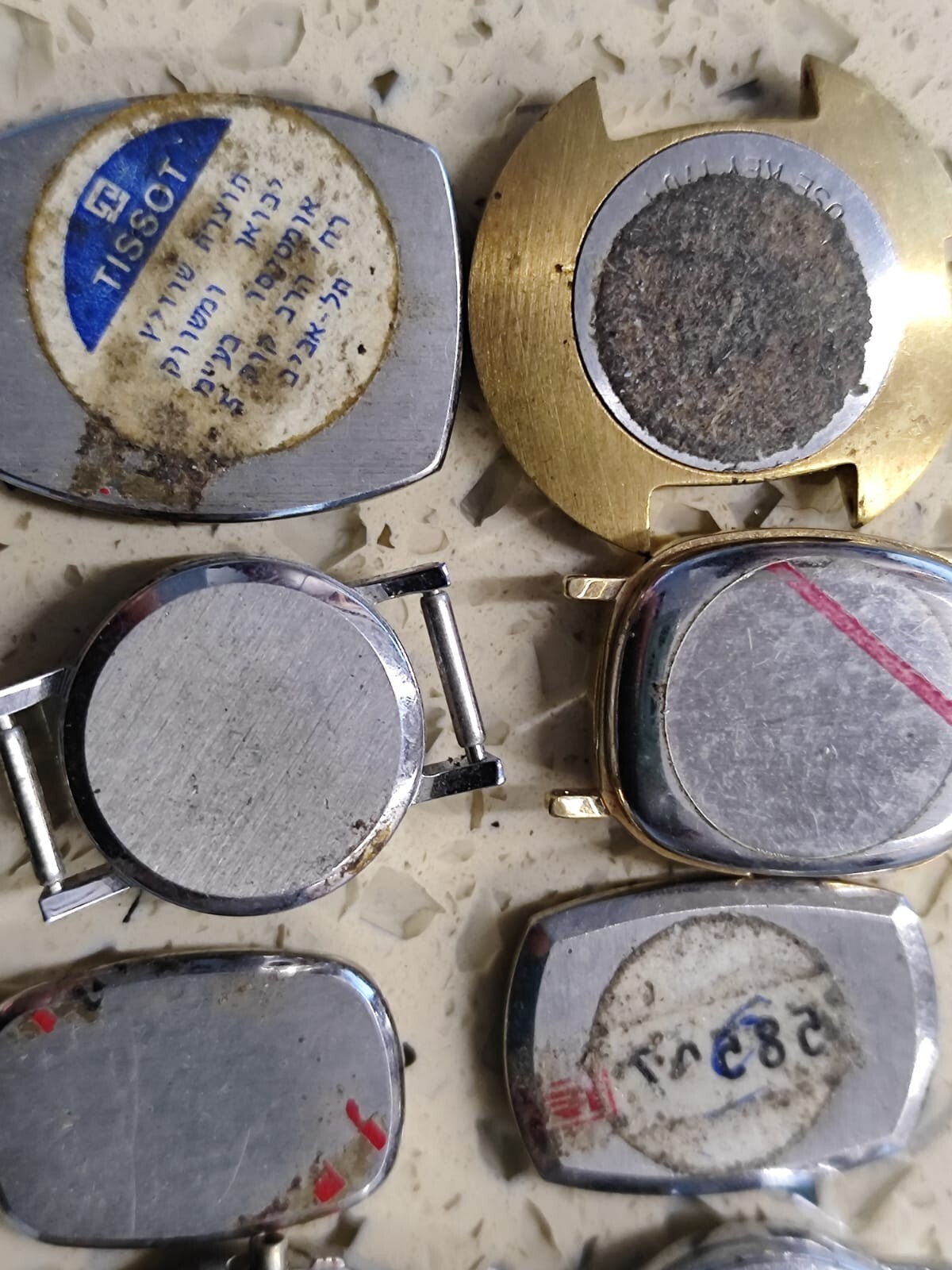 Vintage Lot Swiss Case Ladies Tissot / west end NOS