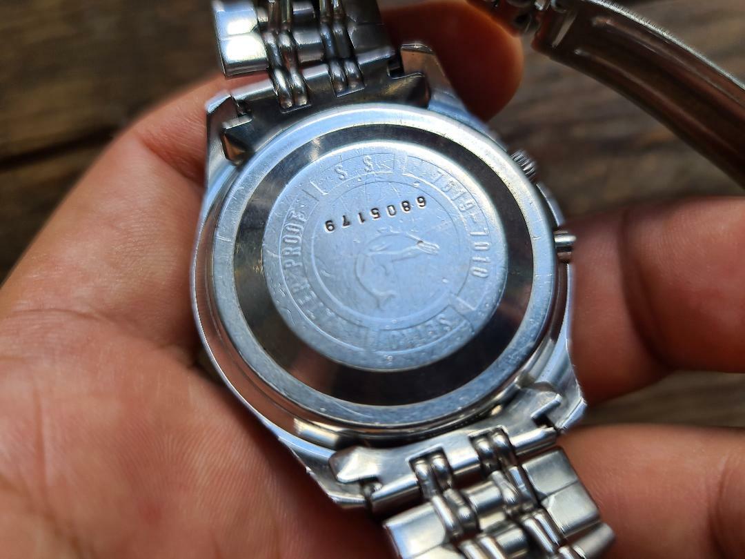 VINTAGE SEIKO 7619-7010 SPORTSMATIC 5 DELUXE DIASHOCK 25 JEWELS 1966 AUGUST