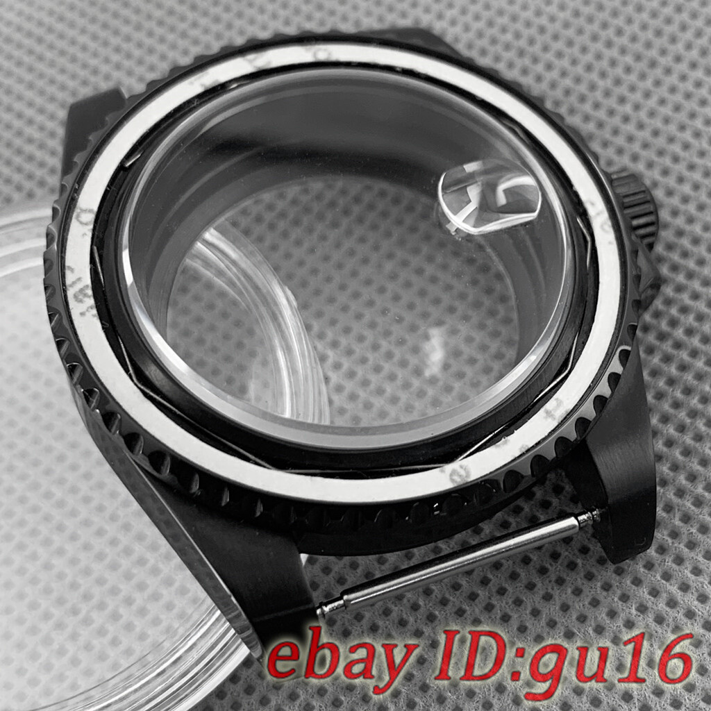 40mm Sapphire glass PVD Watch Case Fit NH35 NH36 ETA 2824 2836 Miyota 8215 821A