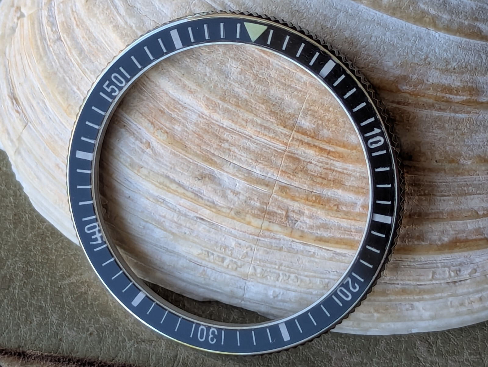 NOS Vintage 1960’s Yema Superman SS Bezel/Black Acrylic Insert/Tension Spring