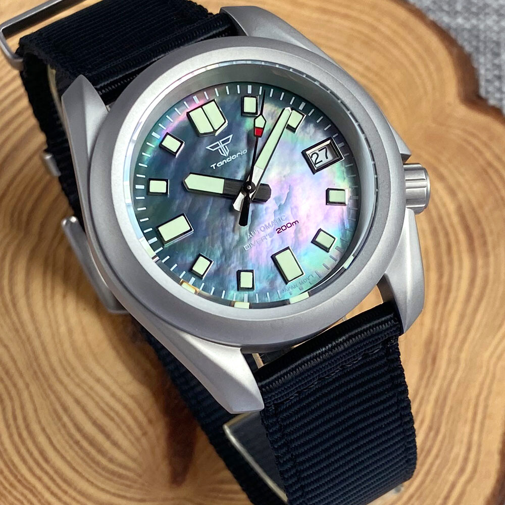 New Tandorio 40MM MOP Dial Luminous sapphire glass Diver Automatic Men’s Watch