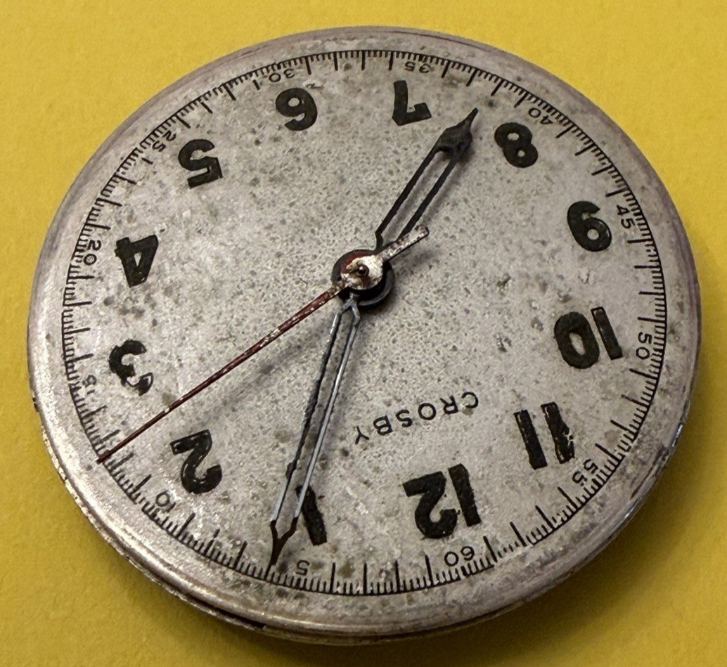 Vintage Crosby Seeland7 Seven Jewel Watch Movement – 26mm – Untested – For Parts