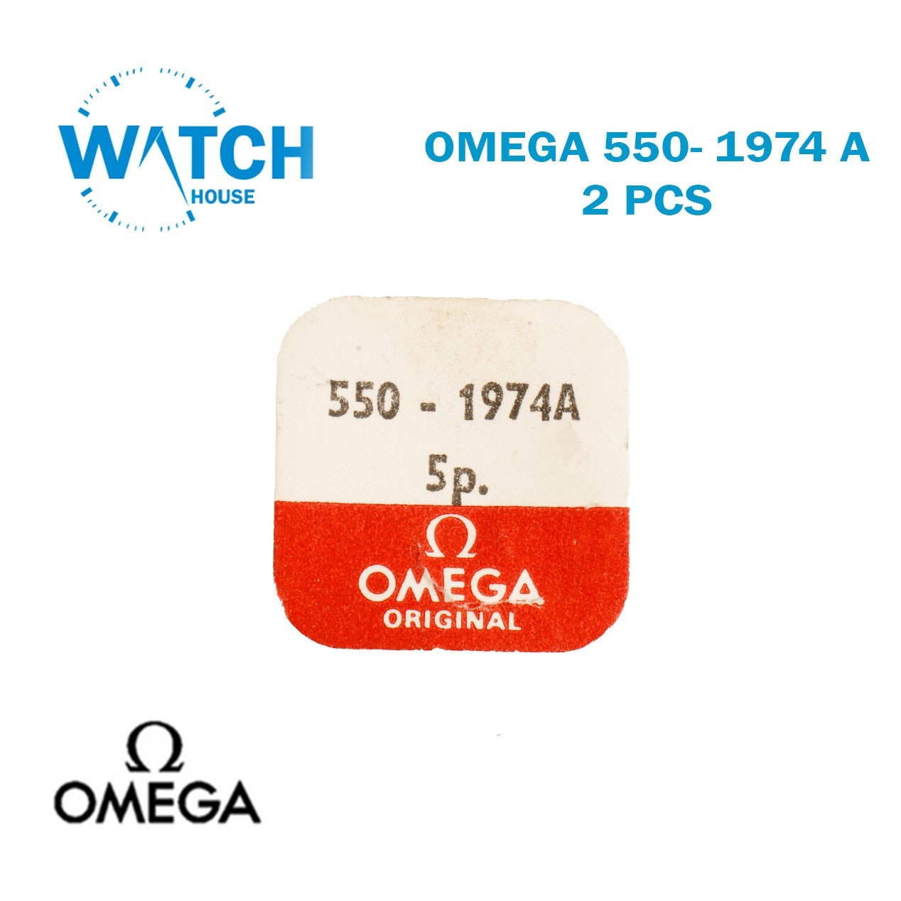 2 PCS OMEGA550-1974 A Original Spare Parts-For Omega Movement550-Part No.1974 A.