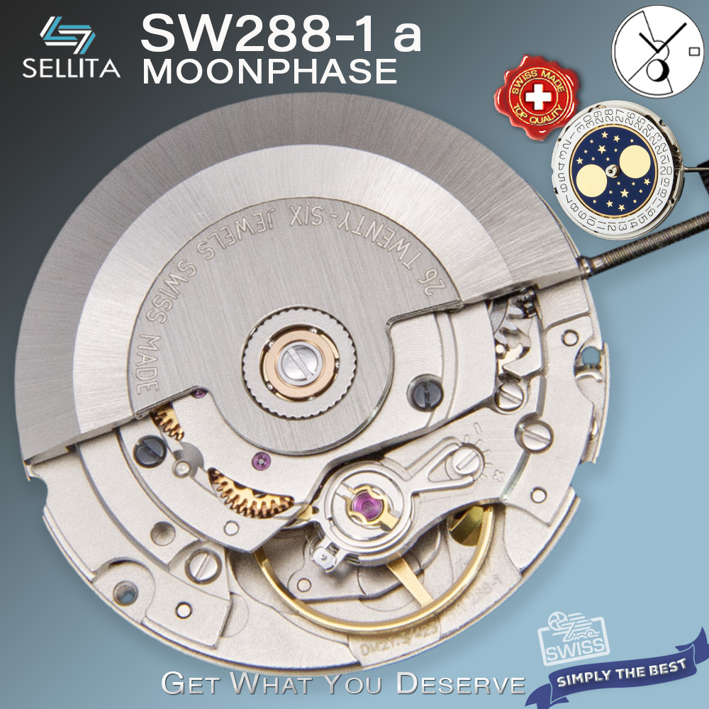 MOVEMENT AUTOMATIC SELLITA SW288-1 a, MOONPHASE
