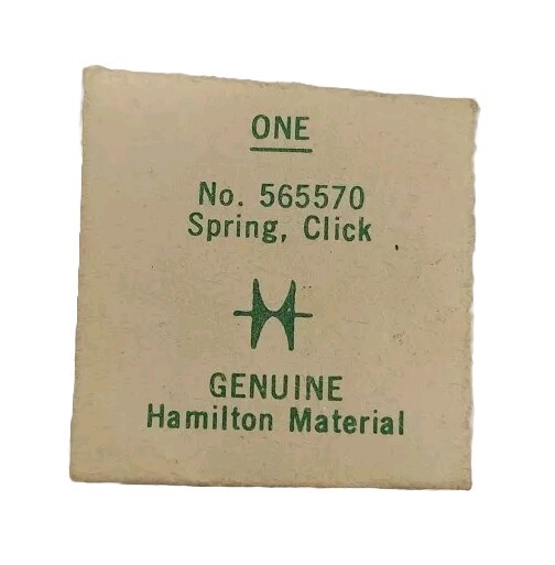 Hamilton Click Spring #565570 for 75, 77, 750, 751, 756, 757, 761, 780. NOS…