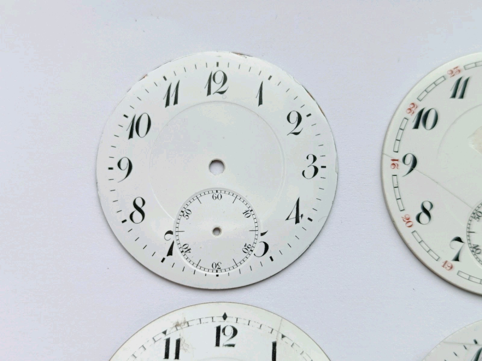 Lot 4 pieces Vintage watch dial DOXA, ZENITH And others Pocket watch dial 1920’s