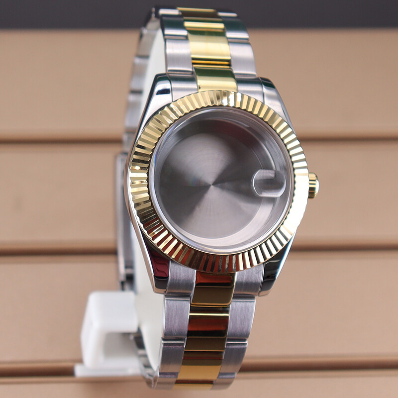 36mm/40mm Diver Swim Watch Case strap Convex convex groove bezel Sapphire Glass