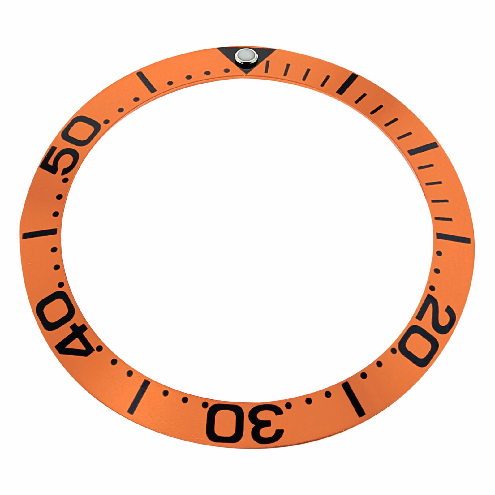 BEZEL INSERT FOR FITS 41MM CASE OMEGA SEAMASTER 300M 2594.52 ORANGE BLACK NUMBER