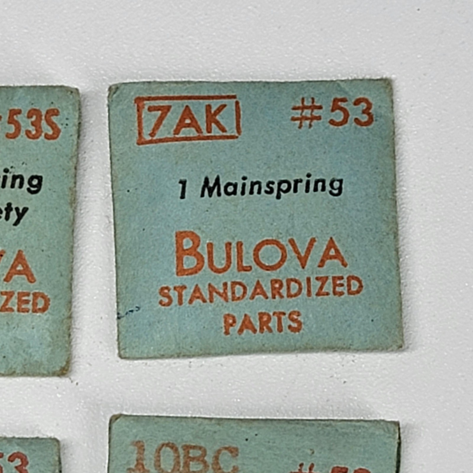 Bulova Watch Parts Sealpack Lot Mainsprings Winding Stem Caliber 5AH 8AH Vintage