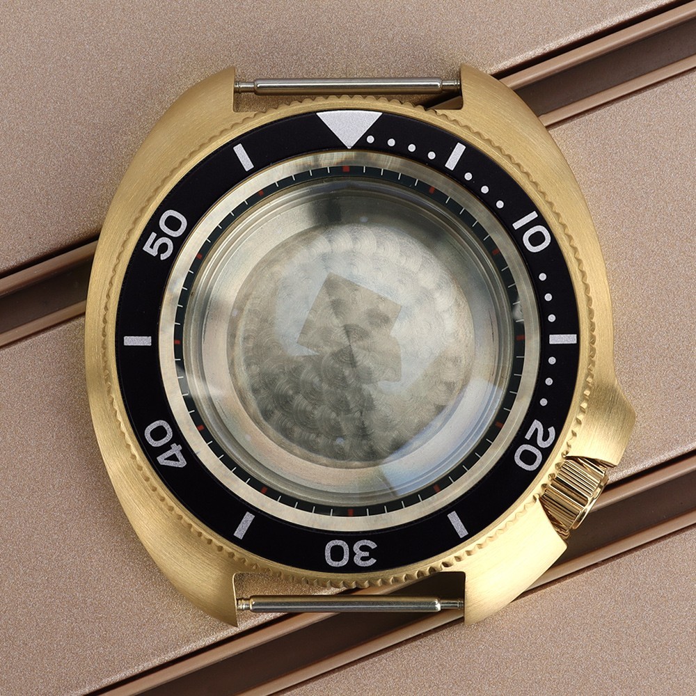 FEIYASHI turtle Style Sapphire 44mm Steel Watch Cases 10ATM For Seiko NH35 NH36