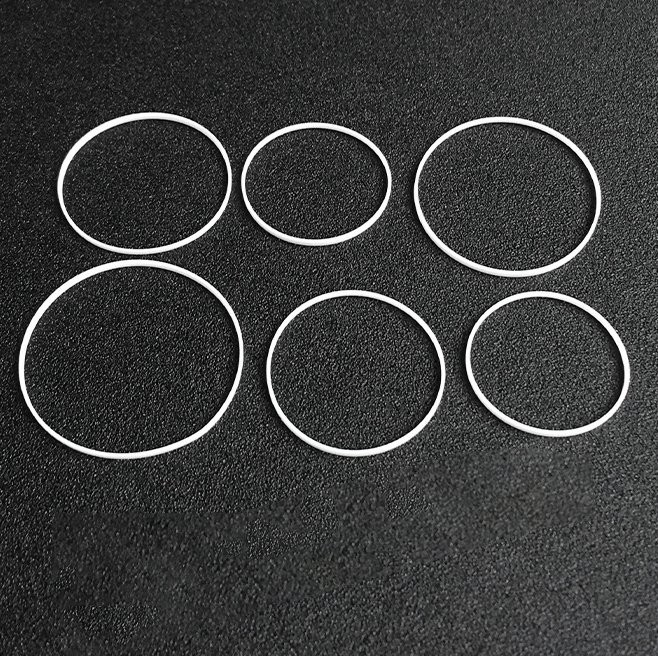 0.6/0.85/1.2/1.7mm Watch Crystal Gasket Ring Watch Glass Seal Ring 16-40mm White