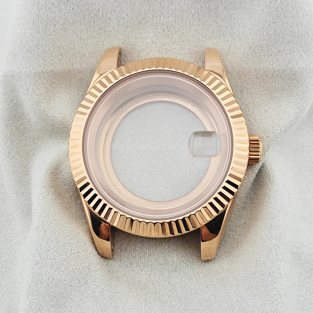 Watch Case 36mm 41mm Steel Sapphire Glass Fits for NH34 NH35 NH36 28.5 Dial