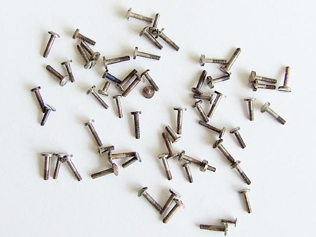 Antique & vintage pocket watch case screws for the watchmaker