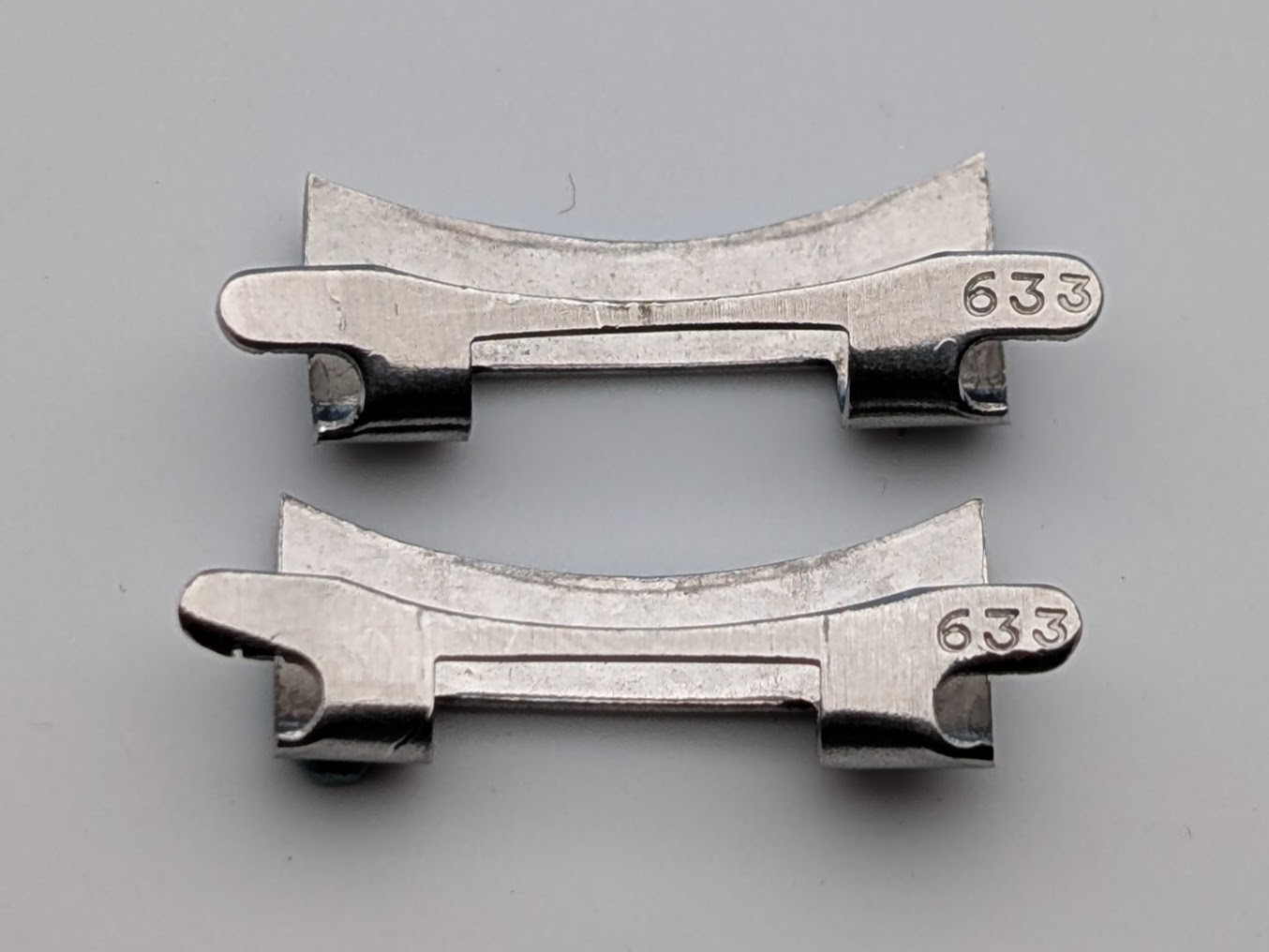 2x Vintage Omega 633 Endlinks *Modified to 18mm Width* – Please Read Description