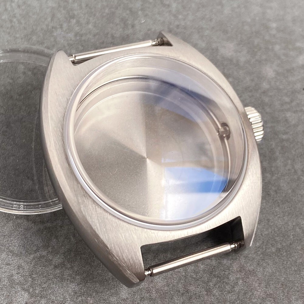 20ATM Tandorio 36mm Sapphire Brushed Steel Men Watch Case For NH34 NH34A Move