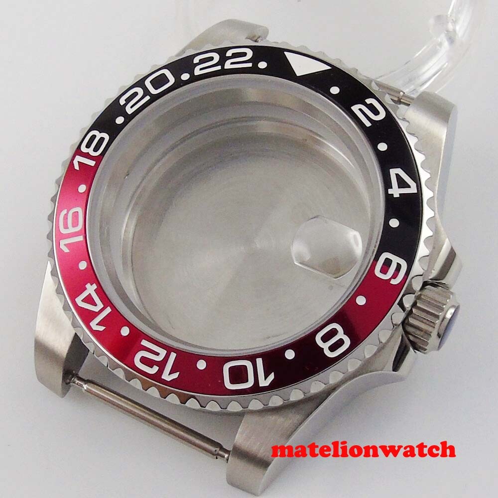 Automatic Watch Case Sapphire Glass 40mm Fit NH35 Miyota8215 2813 ETA2824 PT5000