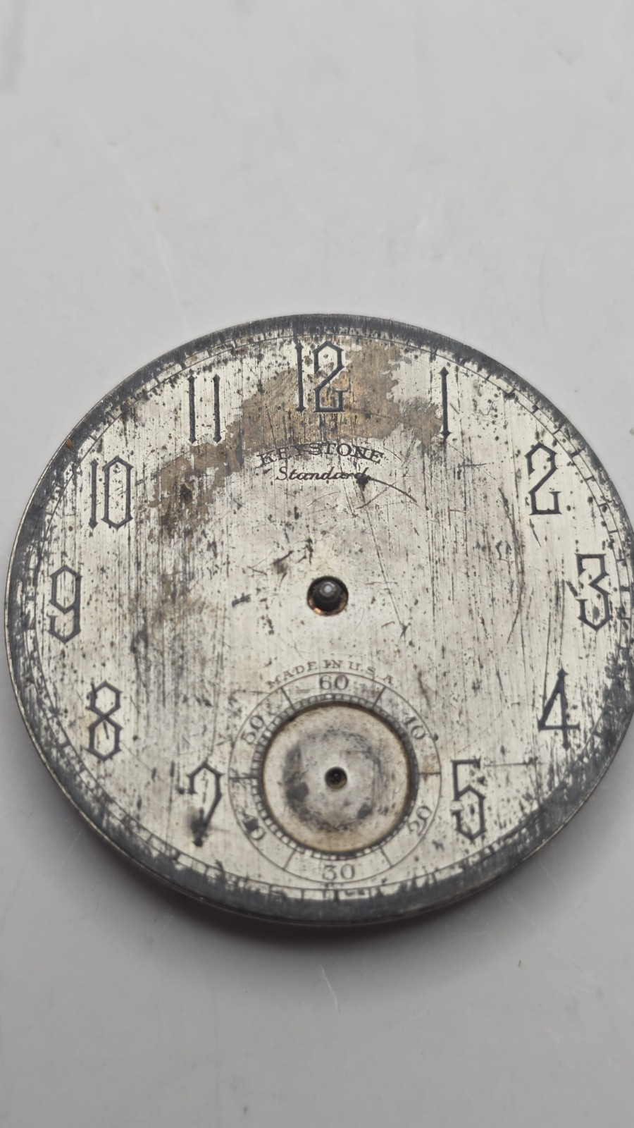 1922 New York Standard 10s 15j Model K Pocket Watch Movement For Repair/Parts