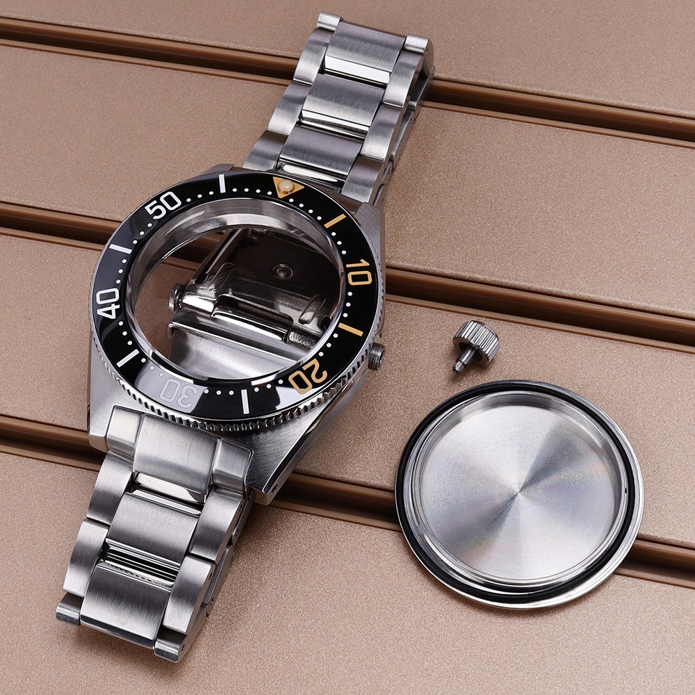 40.5mm NH35 Watch Case Wristband Modify 62MAS Mod Sapphire For Seiko NH35 36 38