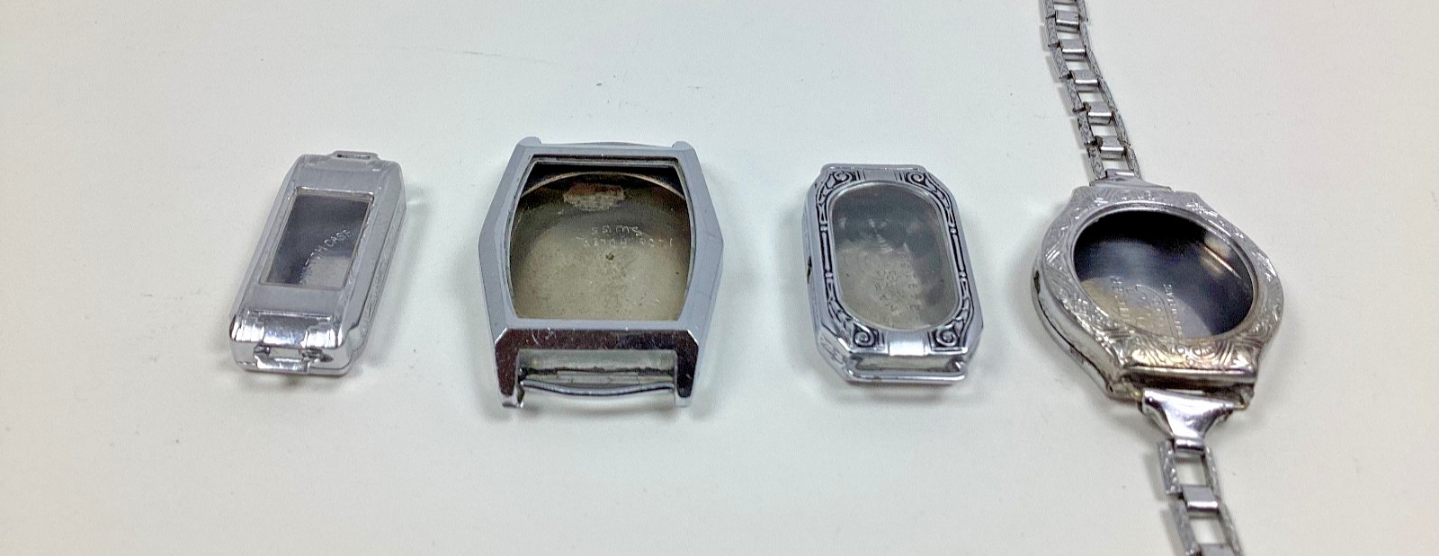 Lot of Vintage Art Deco Watch Case Master, Adler, Marion I.W.C.CO Diel W.C CO.