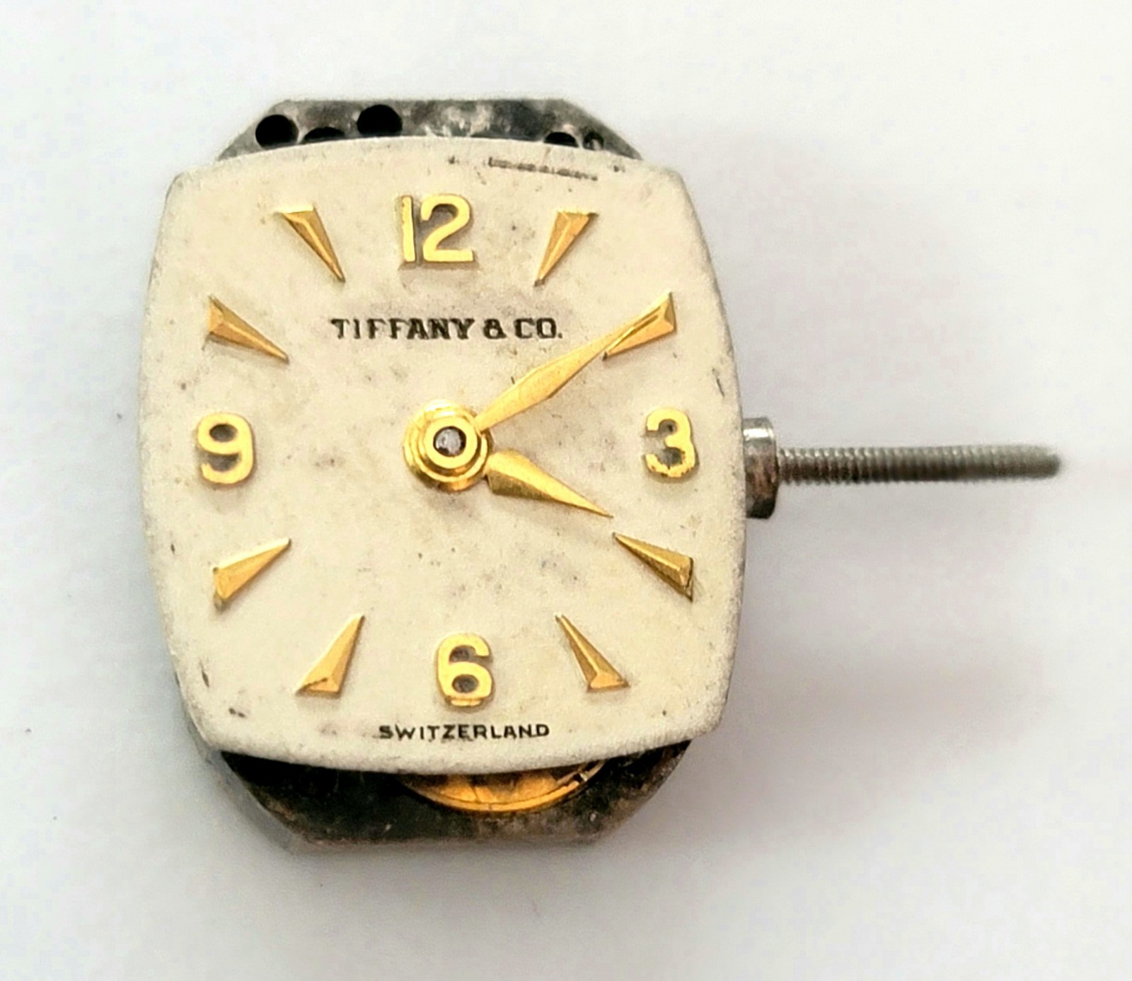 SB8: Tiffany & Co. Movado 17J Swiss Watch Movement w/ Dial & Hands