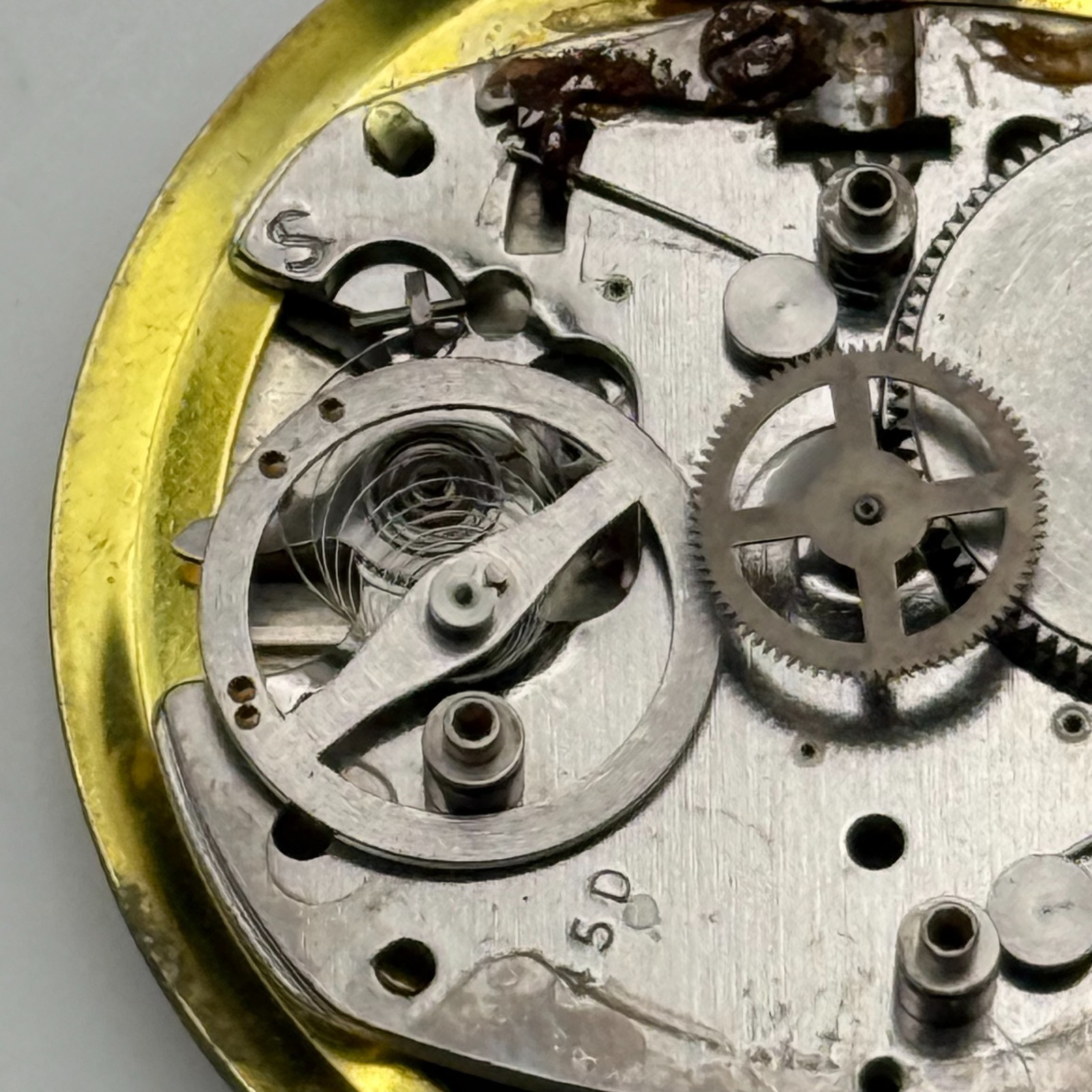 Timex 450 Watch Movement 1976 Dial Great Britain Vintage Parts Repair 20.7mm